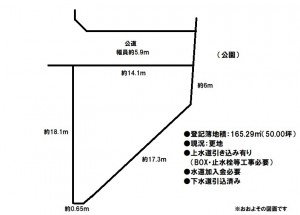 関大町地形図